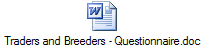 Traders and Breeders - Questionnaire.doc